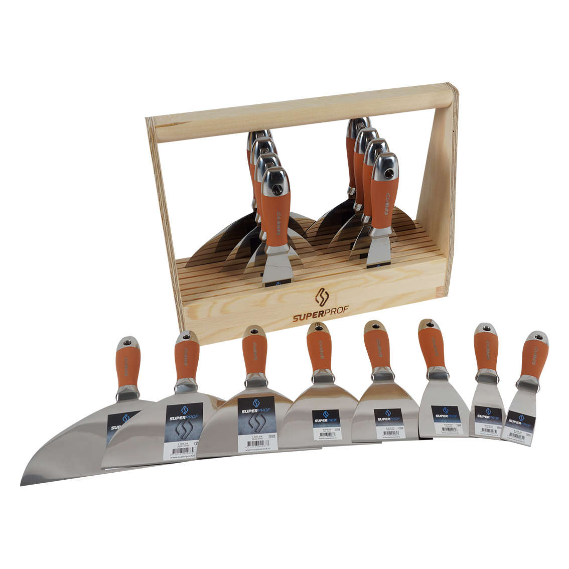 Spanen, spackmessen, troffels